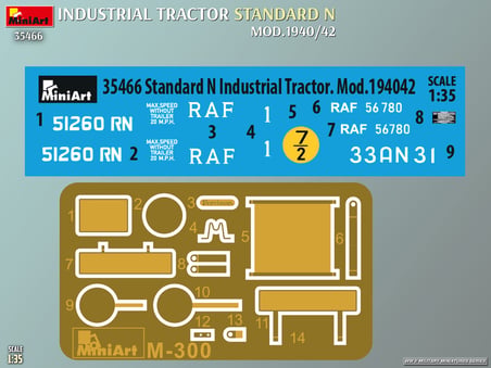MiniArt 35466 1:35 Standart N Endüstriyel Traktör. Model 1940/42