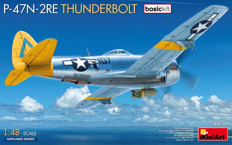 MiniArt 48068 1:48 P-47N-2RE Thunderbolt Temel Kit