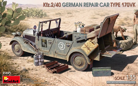 MiniArt 35495 1:35 Kfz.2/40 Alman Tamir Aracı Tip 170VK