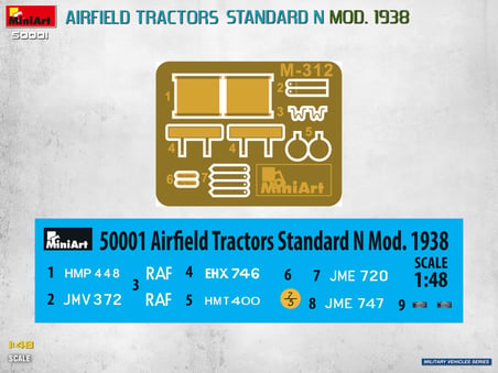 MiniArt 50001 1:48 Havaalanı Traktörleri Standart N Model 1938