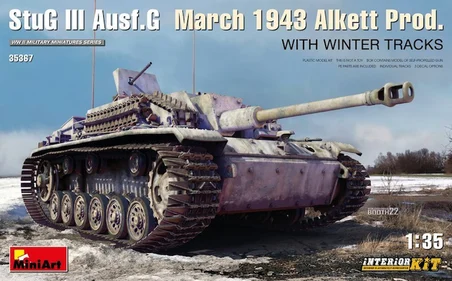 MiniArt 35367 1:35 StuG III Ausf. G Mart 1943 Alkett Prod Kış Paleti ile. Interior Kit