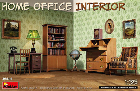 MiniArt 35644 1:35 Ev Ofis İç Mekanı