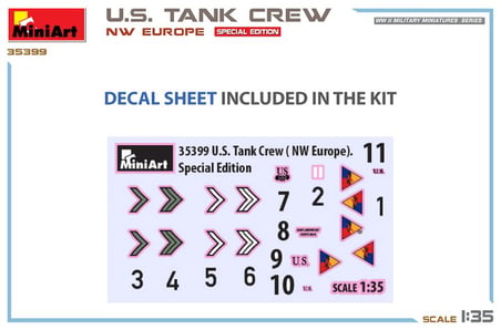 MiniArt 35399 1:35 ABD Tank Mürettebatı (NW Europe). Özel Baskı
