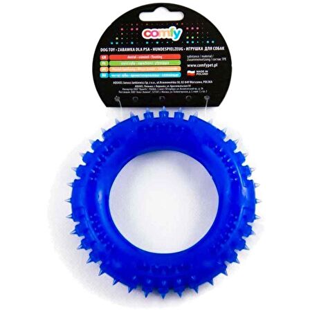 AQUAEL Comfy Toy Köpek Oyuncağı DENTAL RING MINT 13 Cm Mavi Nane Kokulu