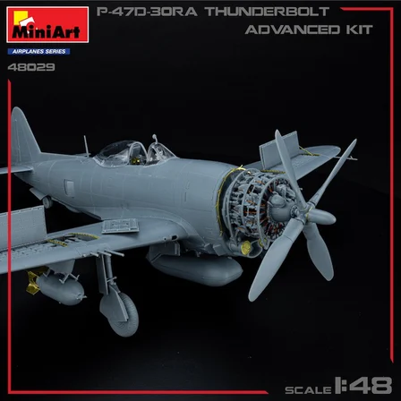 MiniArt 48029 1:48 P-47D-30RA Thunderbolt. İleri Düzey Kit.