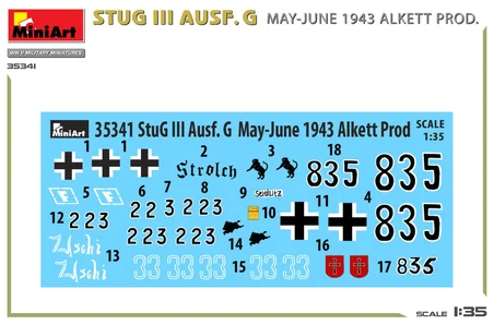 MiniArt 35341 1:35 StuG III Ausf. G Mayıs-Haz. 1943 Alkett Prod.