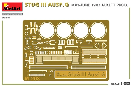 MiniArt 35341 1:35 StuG III Ausf. G Mayıs-Haz. 1943 Alkett Prod.