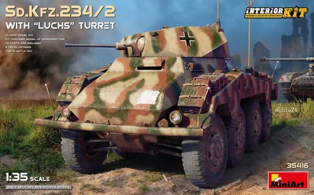 MiniArt 35416 1:35 "Luchs" Kulesi ile Sd. Kfz. 234/2 Interior Kit