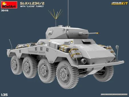 MiniArt 35416 1:35 "Luchs" Kulesi ile Sd. Kfz. 234/2 Interior Kit