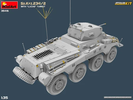 MiniArt 35416 1:35 "Luchs" Kulesi ile Sd. Kfz. 234/2 Interior Kit