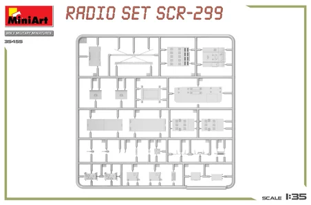 MiniArt 35455 1:35 ABD Telsiz Alıcısı SCR-299