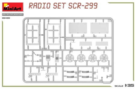 MiniArt 35455 1:35 ABD Telsiz Alıcısı SCR-299