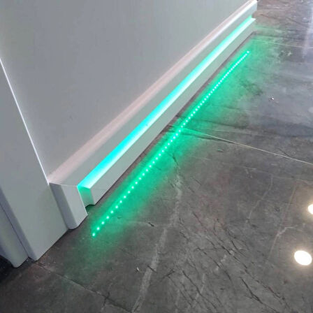 LED KANALLI 12CM MDF SÜPÜRGELİK