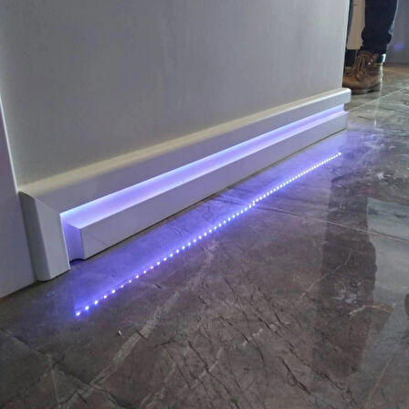 LED KANALLI 12CM MDF SÜPÜRGELİK