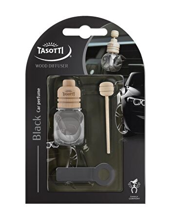 Tasotti Wood Diffuser (Black) Sert Baharat  Esansli  Kalorifer Geçme Koku 7ml.