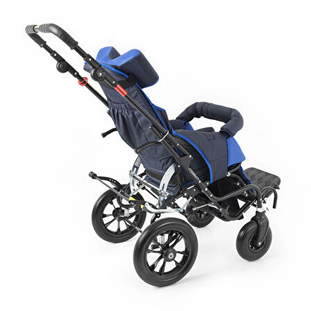 Comfort Plus Size 3 Engelli Çocuk Puseti | Katlanabilir Alüminyum Gövde, 5 Noktalı Emniyet Kemerli, 35 kg Taşıma Kapasiteli