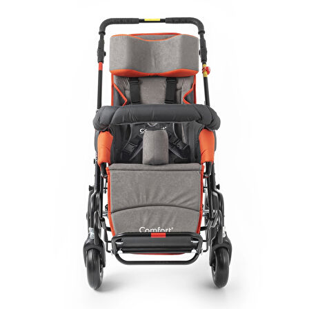 Comfort Plus Size 4 Engelli Çocuk Puseti | Katlanabilir Alüminyum Gövde, 5 Noktalı Emniyet Kemerli, 50 kg Taşıma Kapasiteli