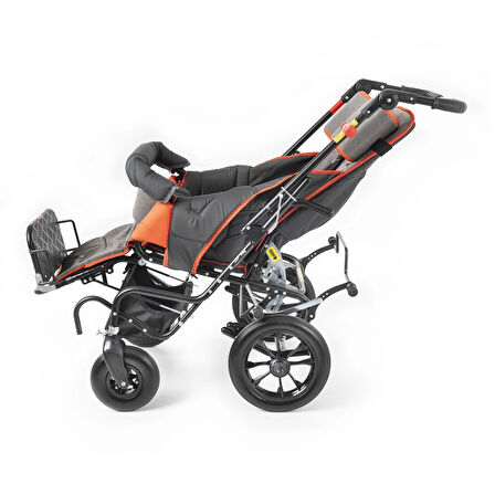 Comfort Plus Size 4 Engelli Çocuk Puseti | Katlanabilir Alüminyum Gövde, 5 Noktalı Emniyet Kemerli, 50 kg Taşıma Kapasiteli