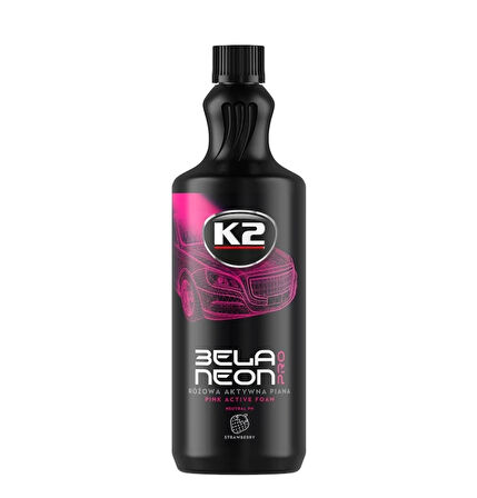 K2 Bela NEON Pro – Çilek Kokulu Pembe Köpük Aktif Köpük - 1 L