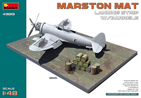 MiniArt 49019 1:48 Marston Mat İniş Pisti ve Variller