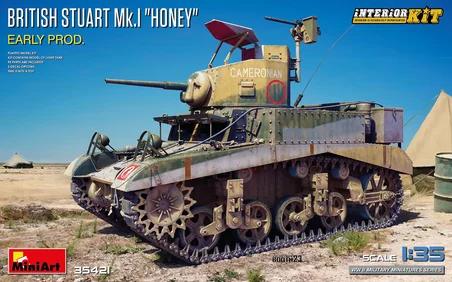 MiniArt 35421 1:35 İngiliz Stuart Mk.I "Honey" Erken Üretim. Interior Kit