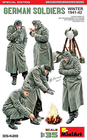 MiniArt 35428 1:35 Alman Askerleri (Kış 1941-42) Özel Baskı