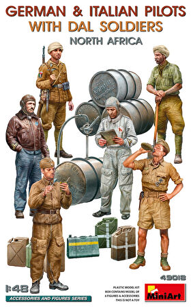 MiniArt 49018 1:48 Alman ve İtalyan Pilotlar ve DAL Askerleri. Kuzey Afrika