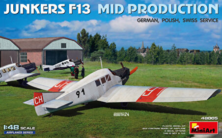 MiniArt 48005 1:48 Junkers F13. Uçak Maketi