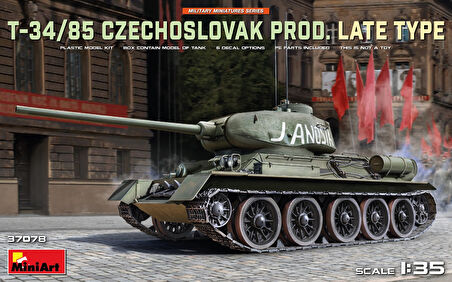 MiniArt 37078 1:35 T-34-85 Çekoslovak Üretimi Son Tip Tank Maketi