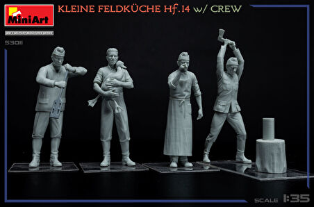 MiniArt 53011 1:35  Mürettebat ile Küçük Saha Mutfağı Hf. 14. Maketi