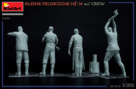 MiniArt 53011 1:35  Mürettebat ile Küçük Saha Mutfağı Hf. 14. Maketi