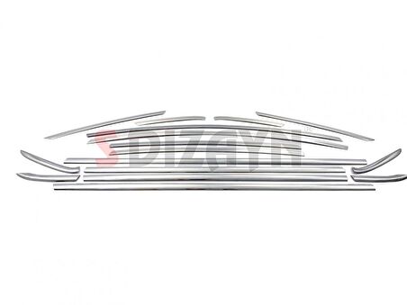 S-Dizayn Ford Fiesta Krom Cam Çerçevesi 16 Parça 2009-2017