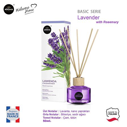 Aroma Home Basic Line Likit Koku Lavender With Rosemary 50ml.