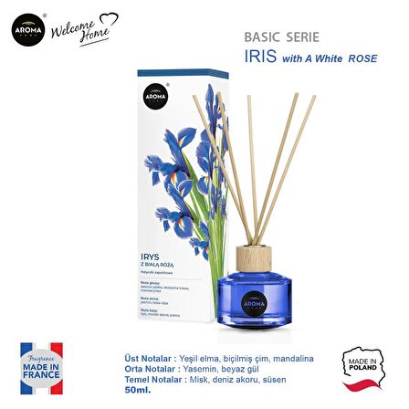 Aroma Home Basic Line Likit Koku Iris With A White Rose 50ml.