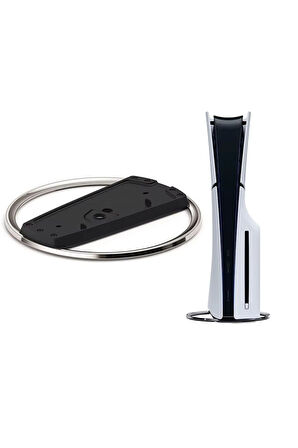 PS5 / PS5 Slim Konsol Diskli ve Dijital Model için Vidalı Metal Dikey Stand