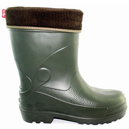 Lemigo Wader 893 Ortopedik Bağcıksız Su Geçirmez Erkek Gri Eva Outdoor Dizaltı Yağmur Çizmesi 