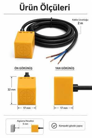 TL-Q5MB1-Z 24VDC Endüktif Proximity Sensör PNP NO CNC Lazer Makinesi Yakınlık Sensörü