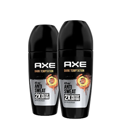 Axe Dark Temptation Erkek Roll On 48 Saat Koruma 50 ml (2 Adet)