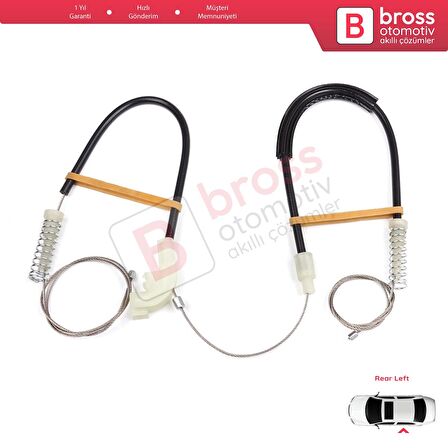 Volvo S40 V40 MK1 644 645 1995-2004 4/5-Kapı 30623452 İçin Elektrikli Arka Sol Cam Kriko Tamir Seti