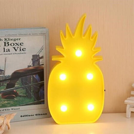 CT-STONES® Ananas Şeklinde Ledli Dekoratif Eğlenceli Çocuk Gece Lambası