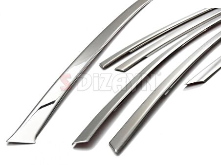 S-Dizayn Ford Focus 3 SD Krom Cam Üst Çıtası 8 Prç 2011-2018