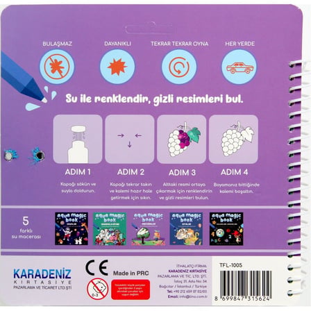 Aqua Magic Mevsimler Sihirli Boyama Kitabı