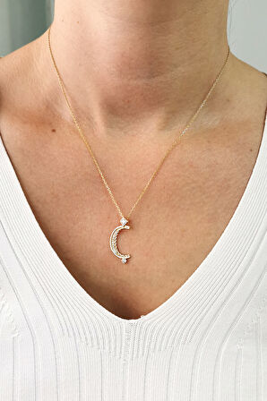 Altın Burgu Kenar Ç Harf Kolye