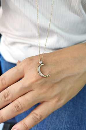 Altın Burgu Kenar C Harf Kolye