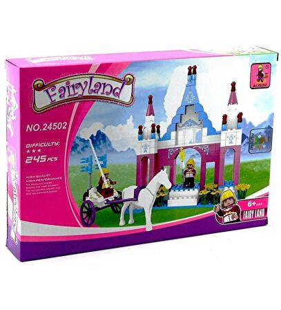 Ausini-Asya Bricks 24502, Fairyland 245 Parça Şato ve At Arabası Temalı Lego Seti