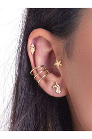 Unisex Deniz Yıldızı Tragus