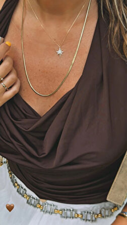 Minimal Kuzey Yıldız Kolye