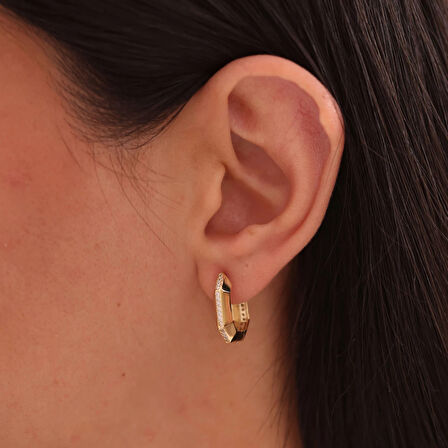 Nisera Elegance Altın Küpe