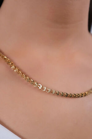 Pullu Altın Zincir Kolye