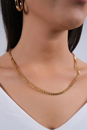 Pullu Altın Zincir Kolye